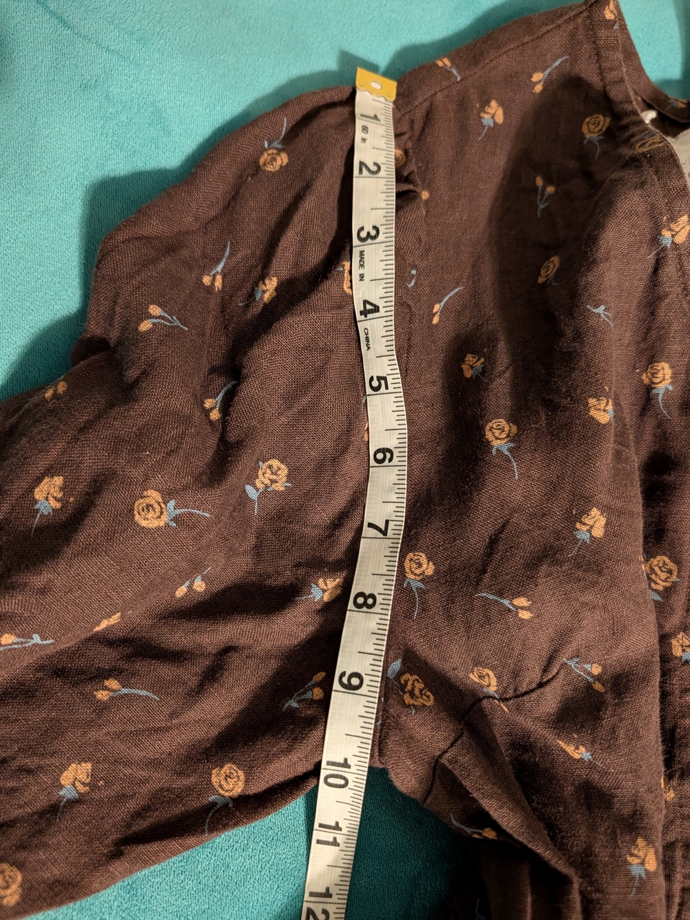 notPERFECTLINEN NPL Ronda Dress M Medium Espresso Rose - Picture 7 of 12
